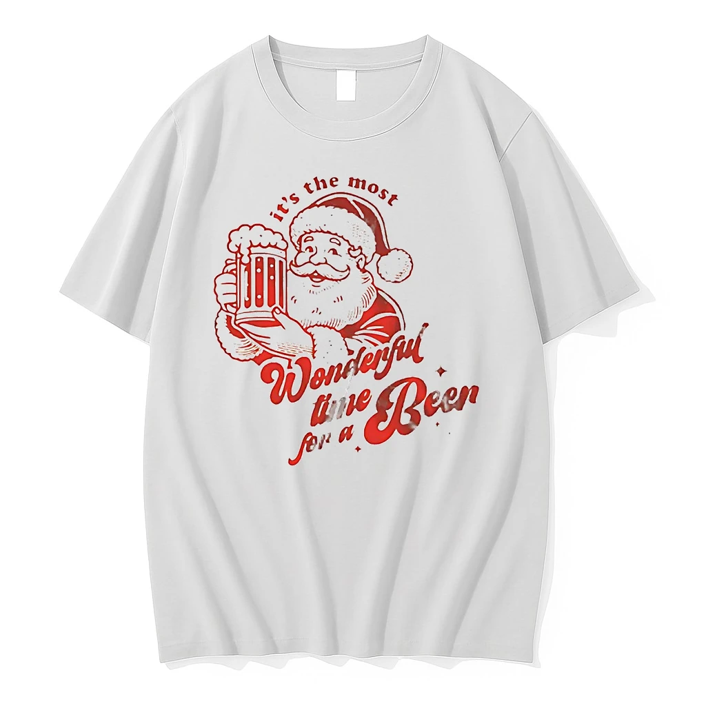 Santa Claus Its The Most Wonderful Time For A Beer Christmas Shirts