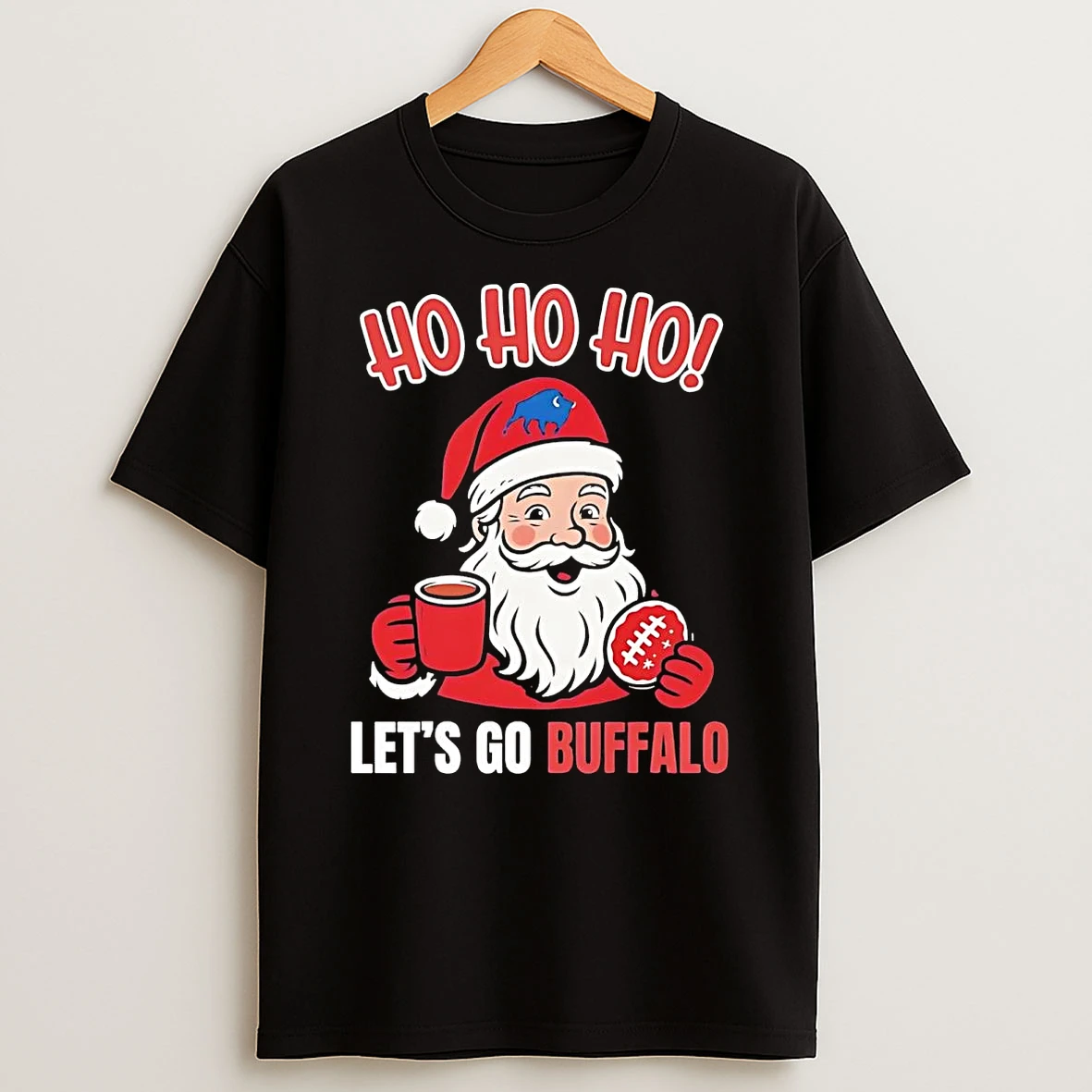 Santa Ho Ho Ho Lets Go Buffalo Bills Christmas Shirts