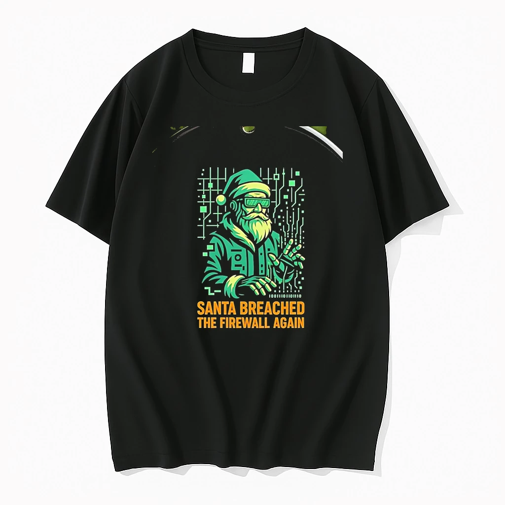 Santa Matrix Breached The Firewall Again Christmas Chriast Shirts