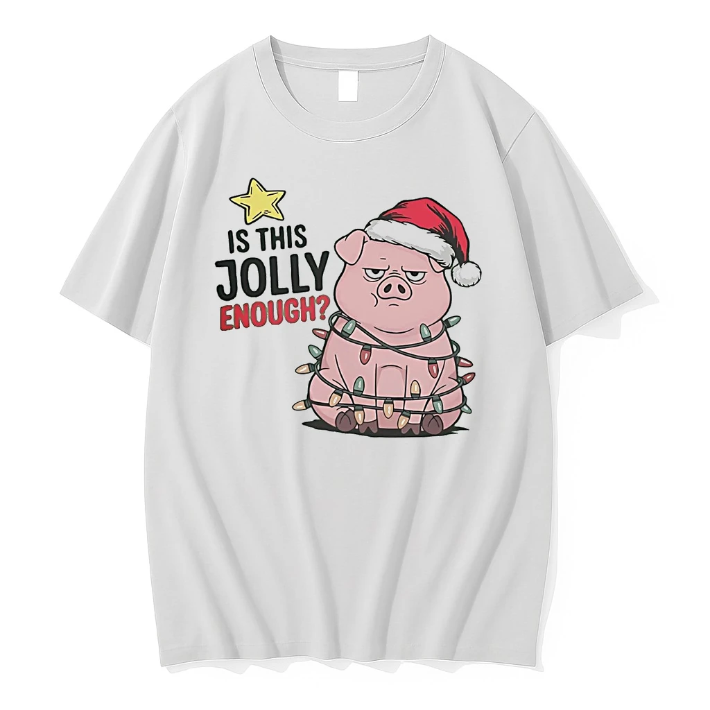 Santa Pig Is This Jolly Enough Christmas Shirts