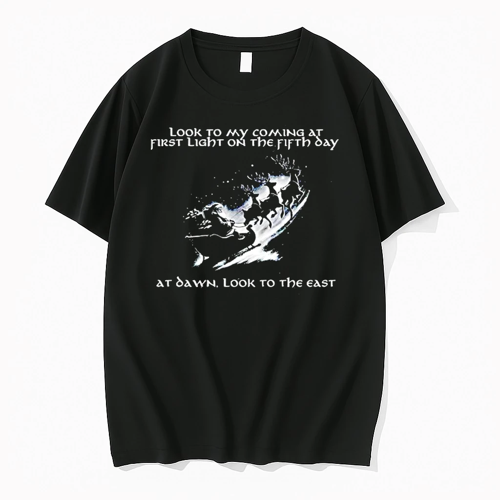 Santa Riding Reindeer Look To My Coming At First Day At Dawn Look To The East Shirts
