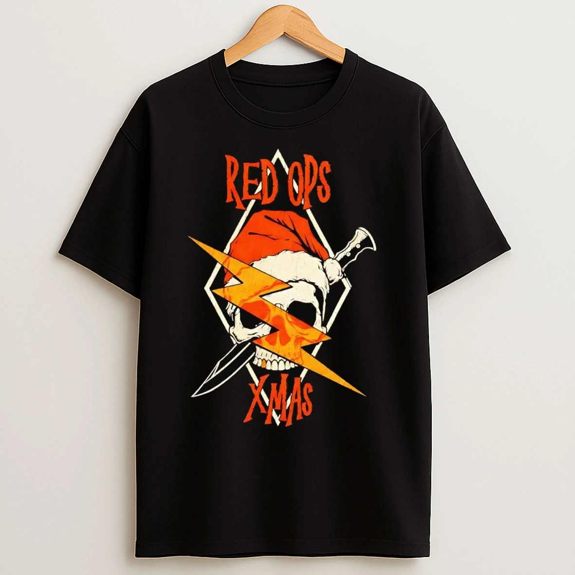 Santa Skull Red Ops Xmas T Shirts