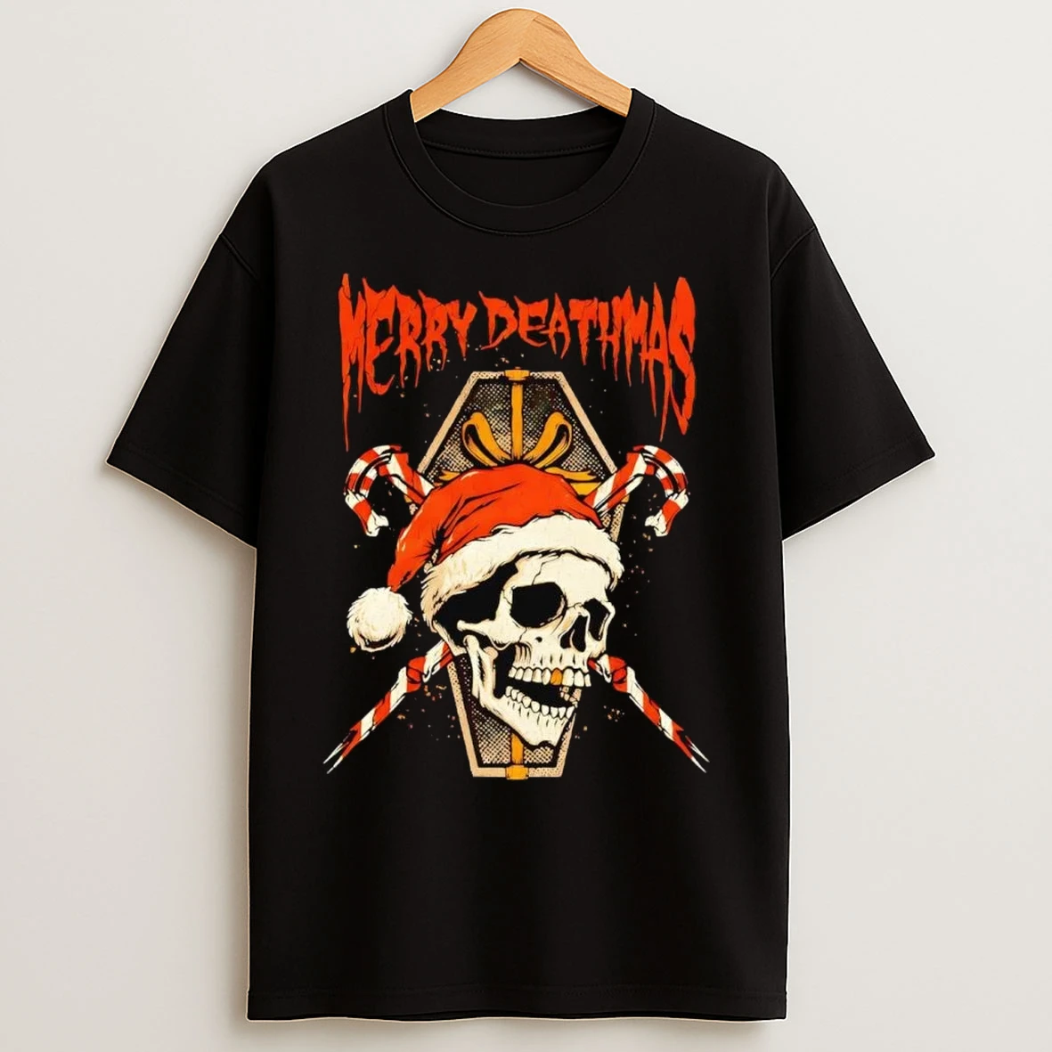 Santa Skull Merry Deathmas Christmas T Shirts