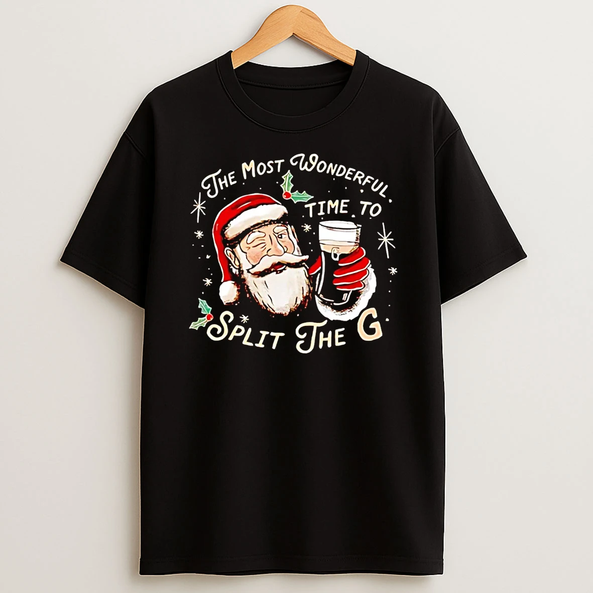 Santa The Most Wonderful Time To Split The G Christmas Shirts
