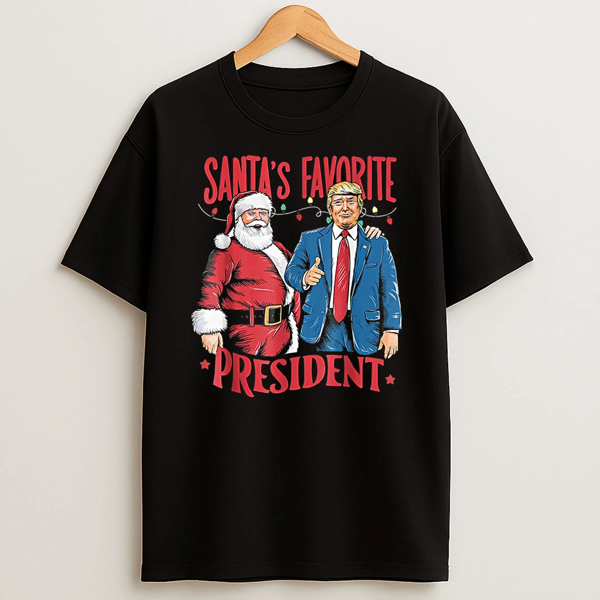 Santas Favorite President Santa Trump Dance Christmas Shirts