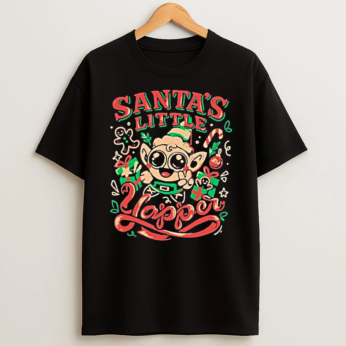 Santas Little Yapper Christmas Shirts