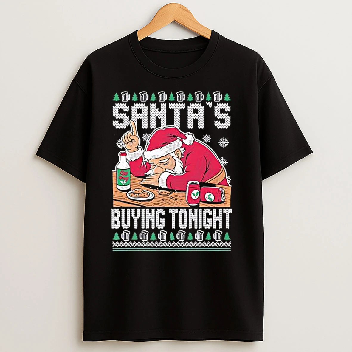Santas Buying Tonight Christmas Ugly T Shirts