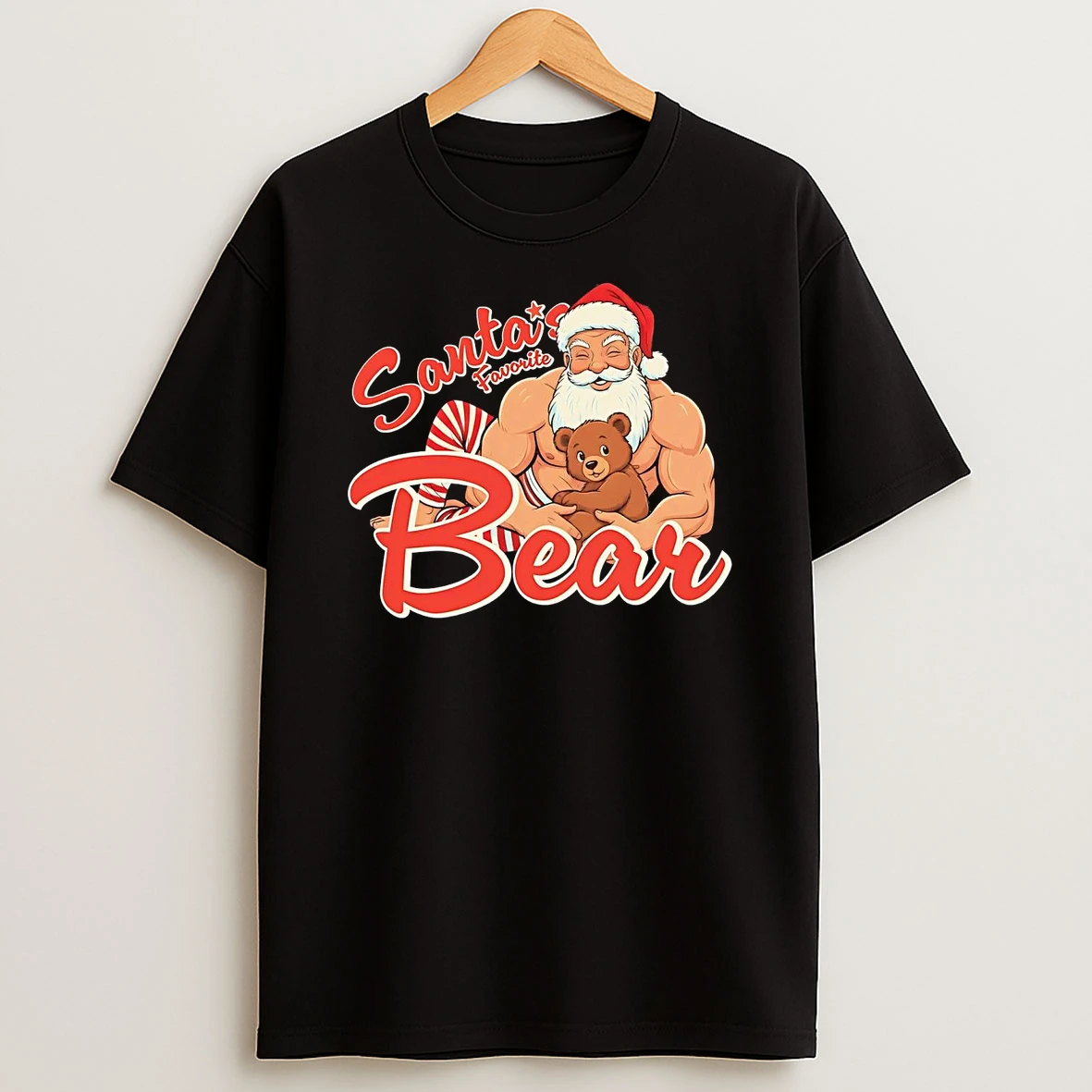 Santas Favorite Bear Christmas Shirts