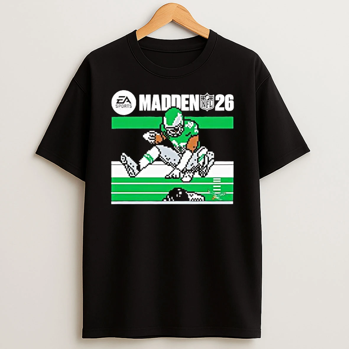 Saquon Barkley Charcoal Philadelphia Eagles Madden Nfl 26 Retro Games Shirts