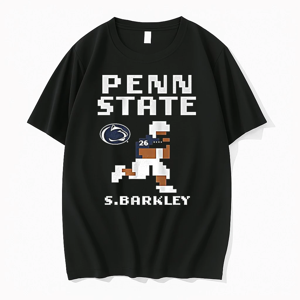 Saquon Barkley Penn State Nittany Lions Retro Baller 8 Bit Style Shirts