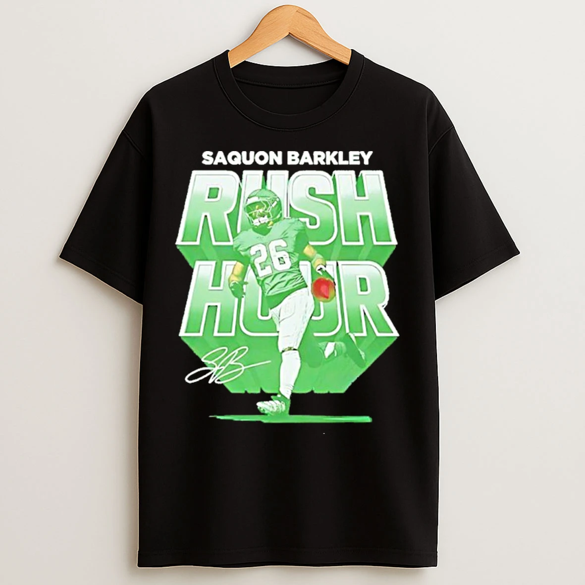 Saquon Barkley Philadelphia Eagles Rush Hour T Shirts