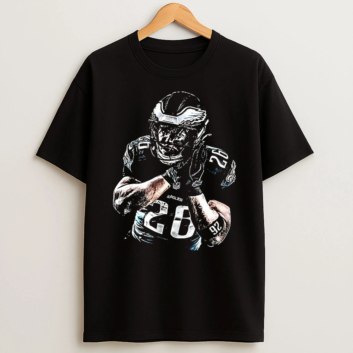 Saquon Barkley Philadelphia Eagles Football Number 26 Night Night Shirts