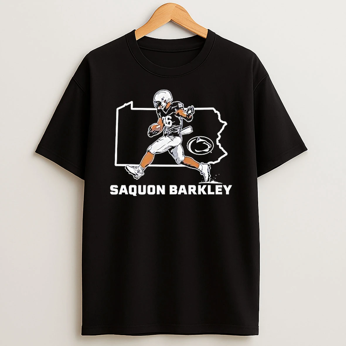 Saquon Barkley State Star Penn State Football Style Shirts