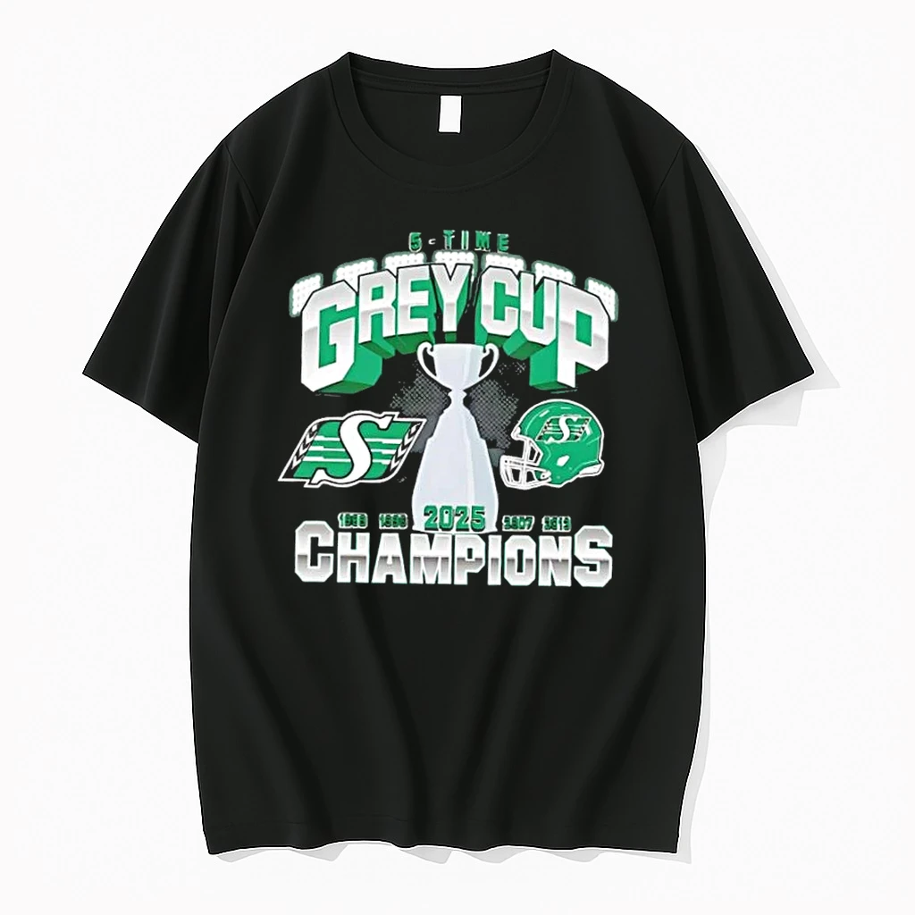 Saskatchewan Roughriders 112 Grey Cup Champs Victory Shirts