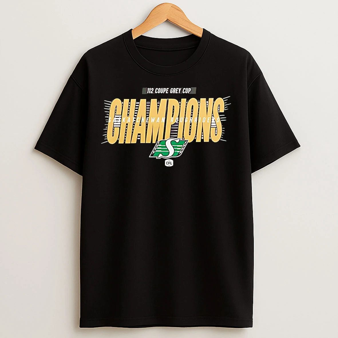 Saskatchewan Roughriders 112 Coupe Grey Cup Champions T Shirts