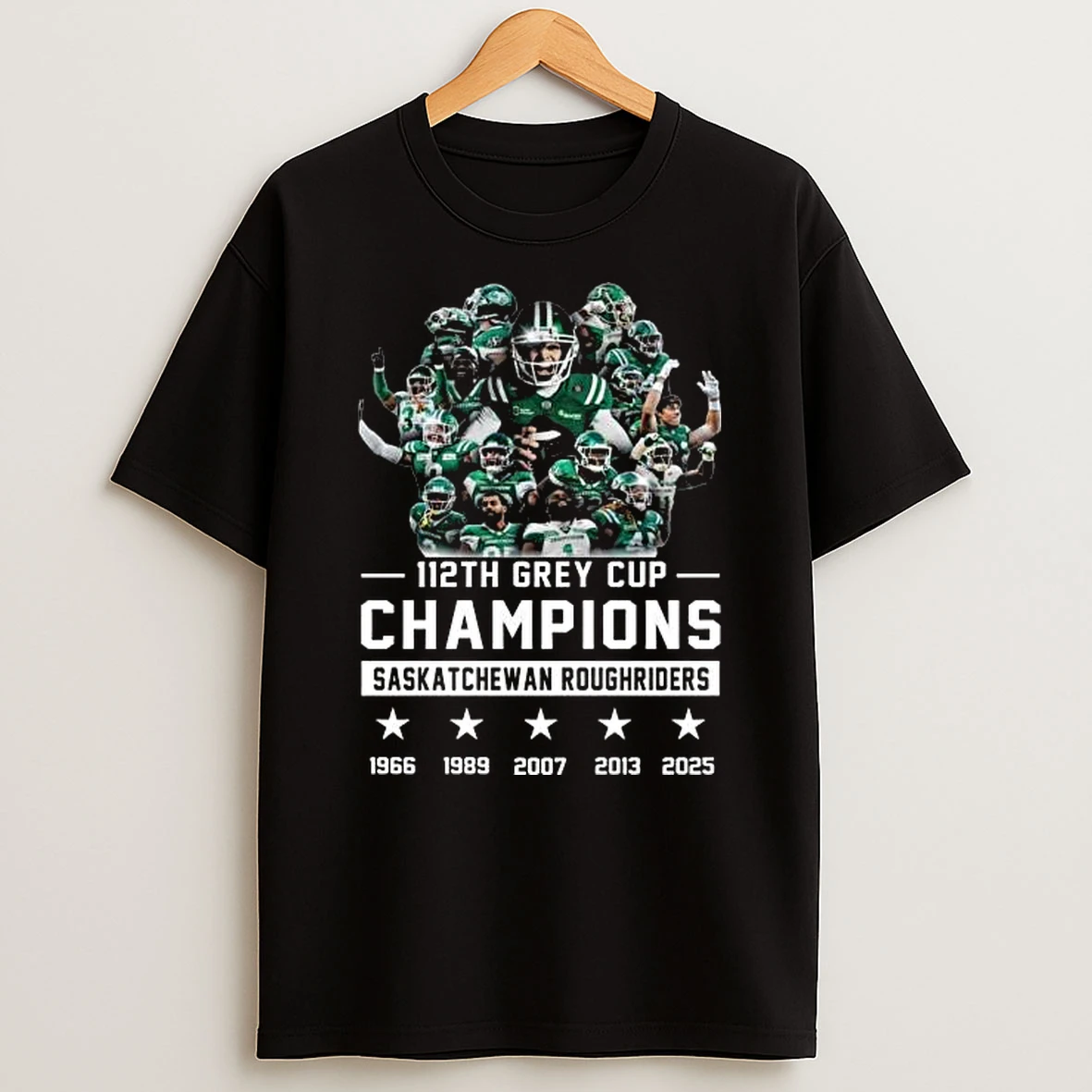 Saskatchewan Roughriders 112th Grey Cup Champions 1966 2025 Players Shirts