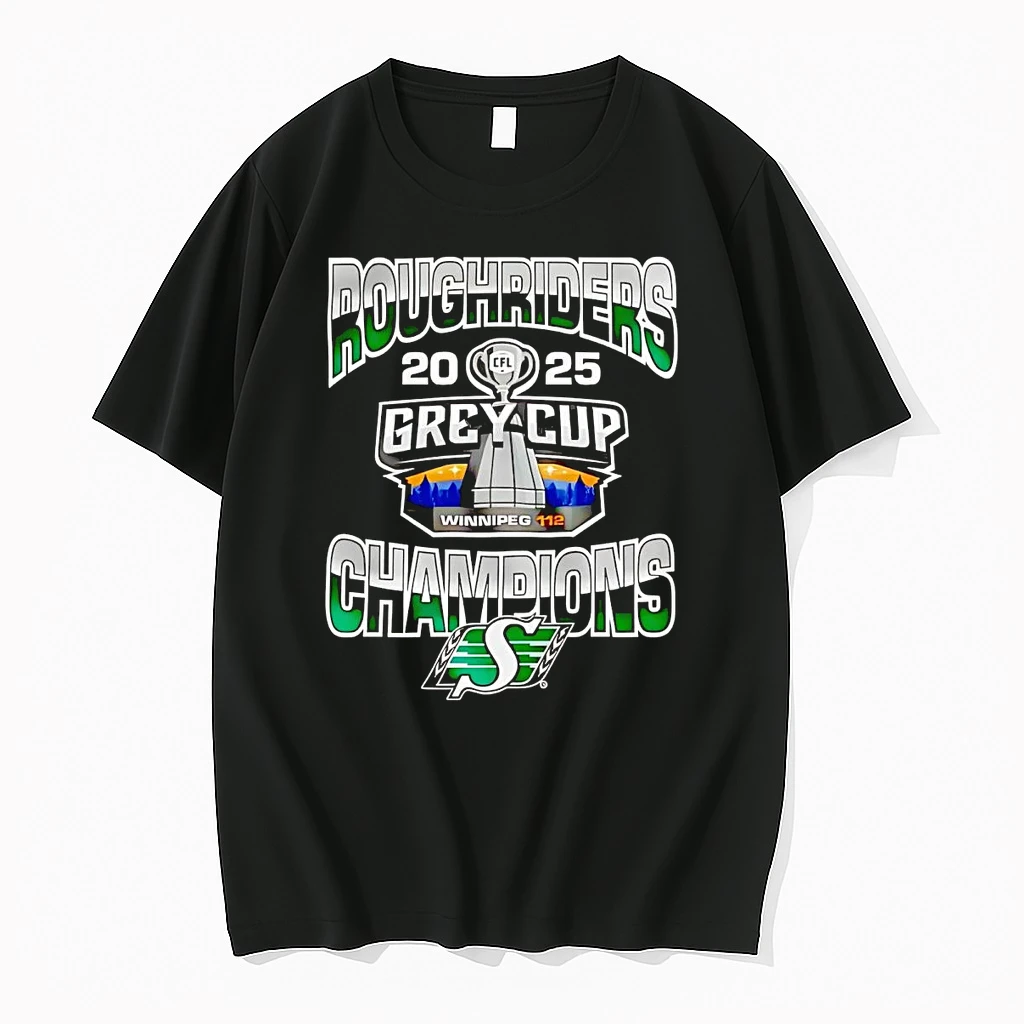 Saskatchewan Roughriders 2025 Grey Cup Winnipeg Champions Shirts