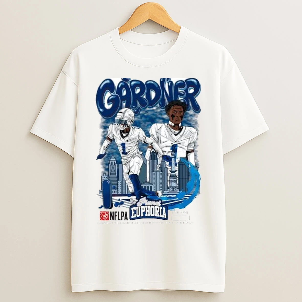 Sauce Gardner Indianapolis Colts Nflpa 2025 Circle White T Shirts