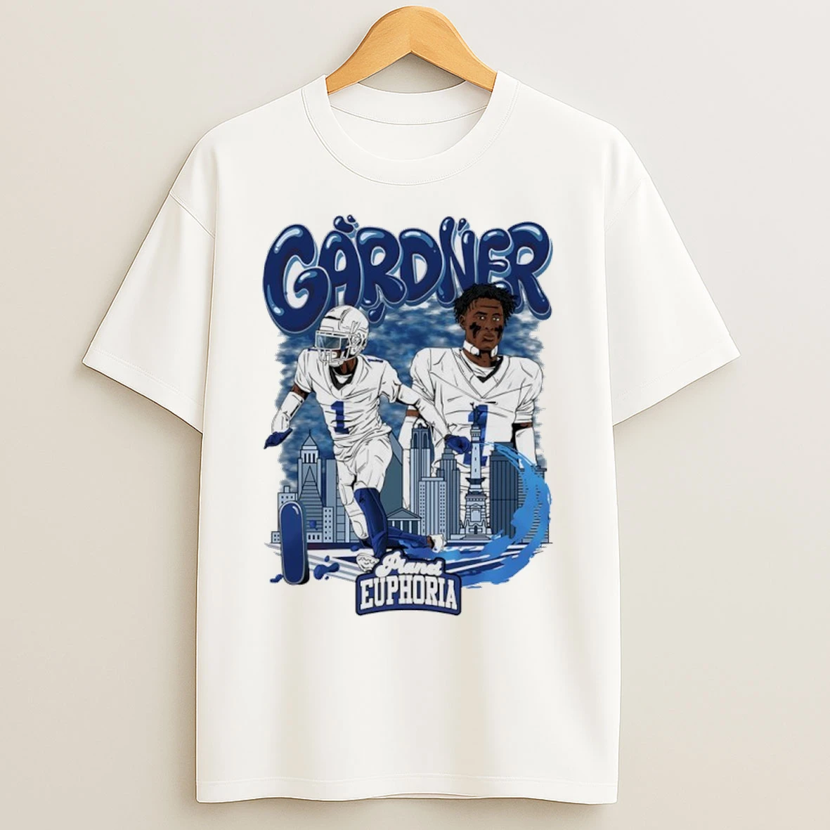 Sauce Gardner Indianapolis Colts City Skyline Graffiti T Shirts