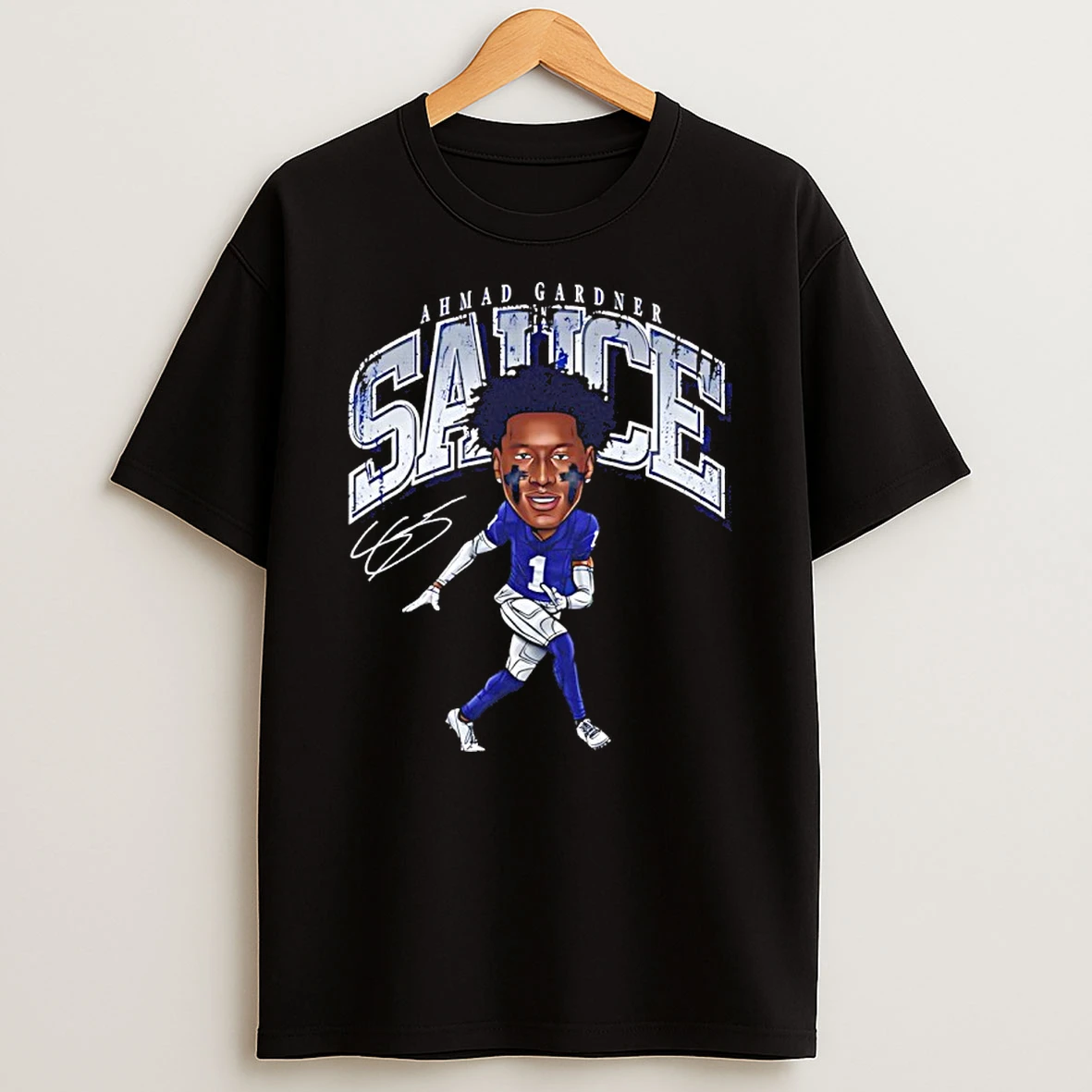 Sauce Gardner Indianapolis Colts Player Signature Cartoon Shirts