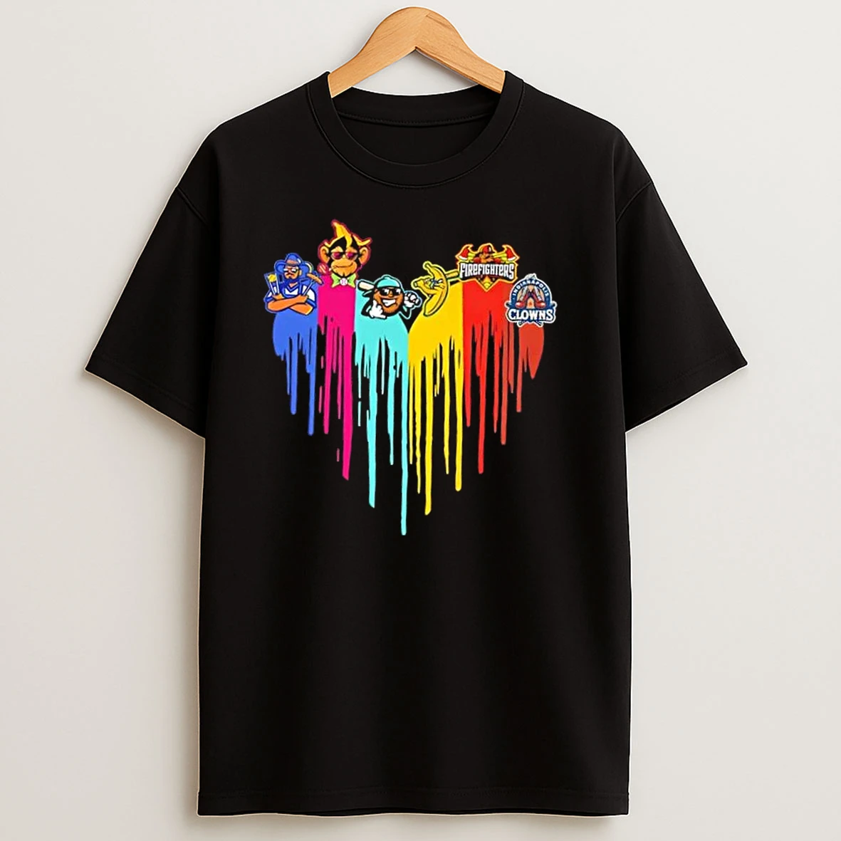Savannah Bananas Baseball Ball World Tour Heart Colors T Shirts