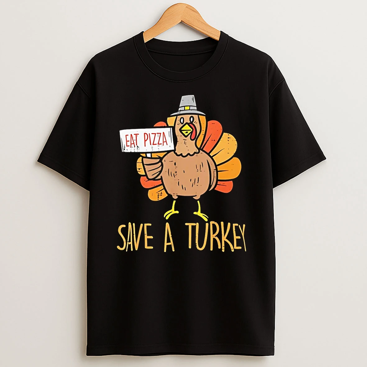 Save A Turkey Eat Pizza Thanksgiving Shirts