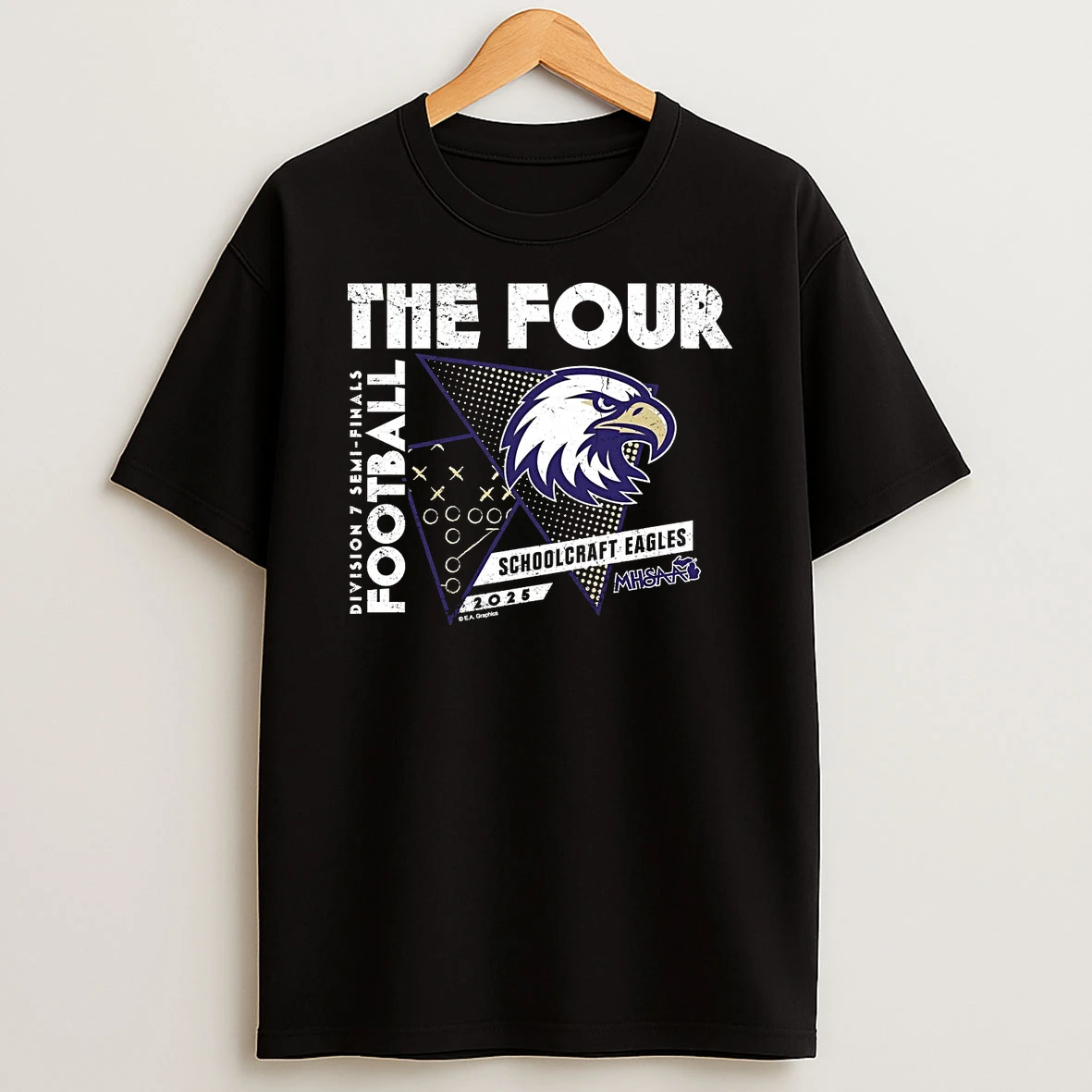 Schoolcraft Eagles 2025 D7 Semifinals The Four Shirts