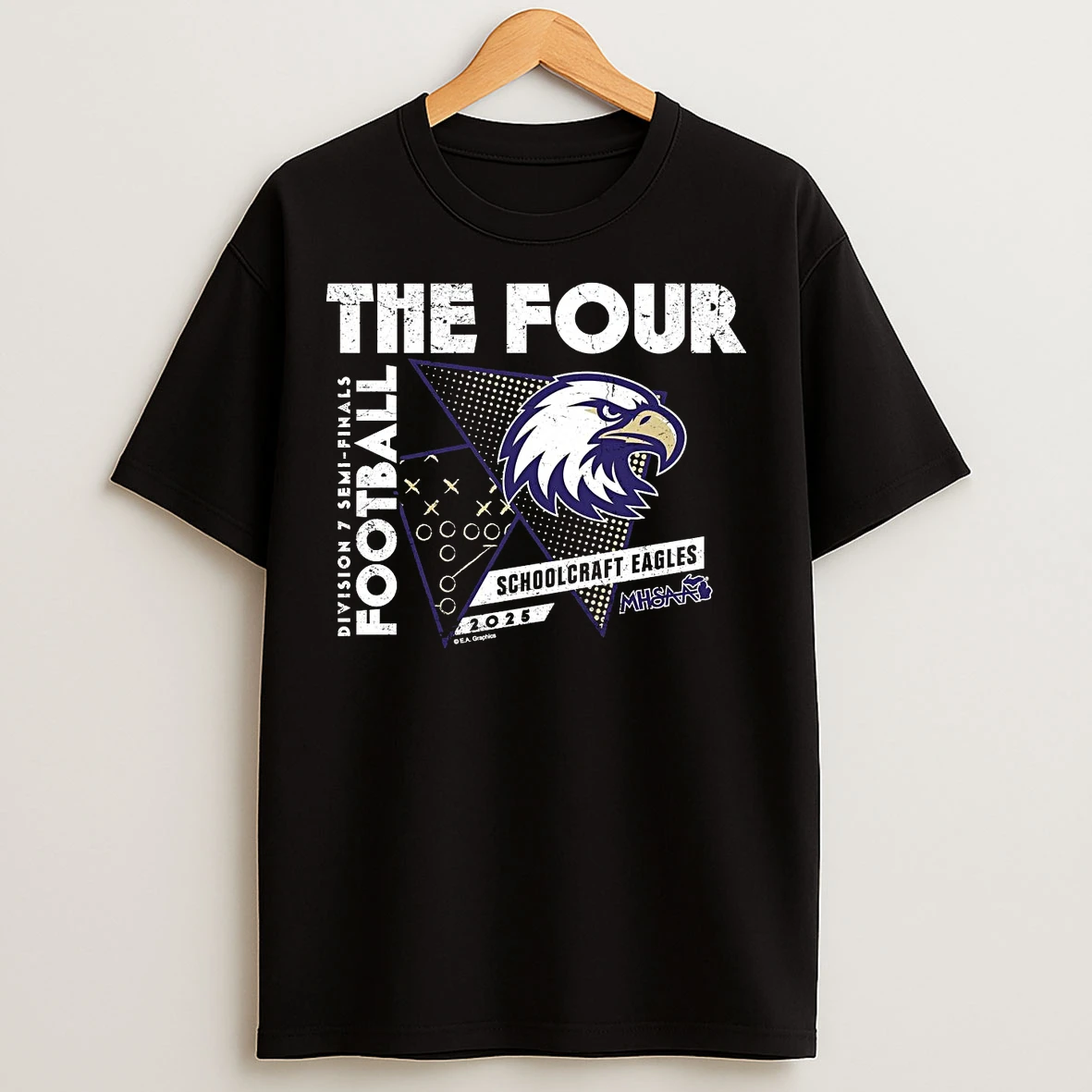 Schoolcraft Eagles 2025 D7 Semifinals The Four T Shirts
