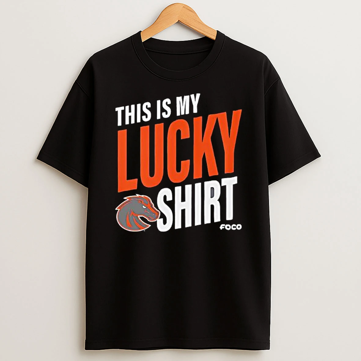 Schuylerville Black Horses Logo This Is My Lucky Foco Shirts