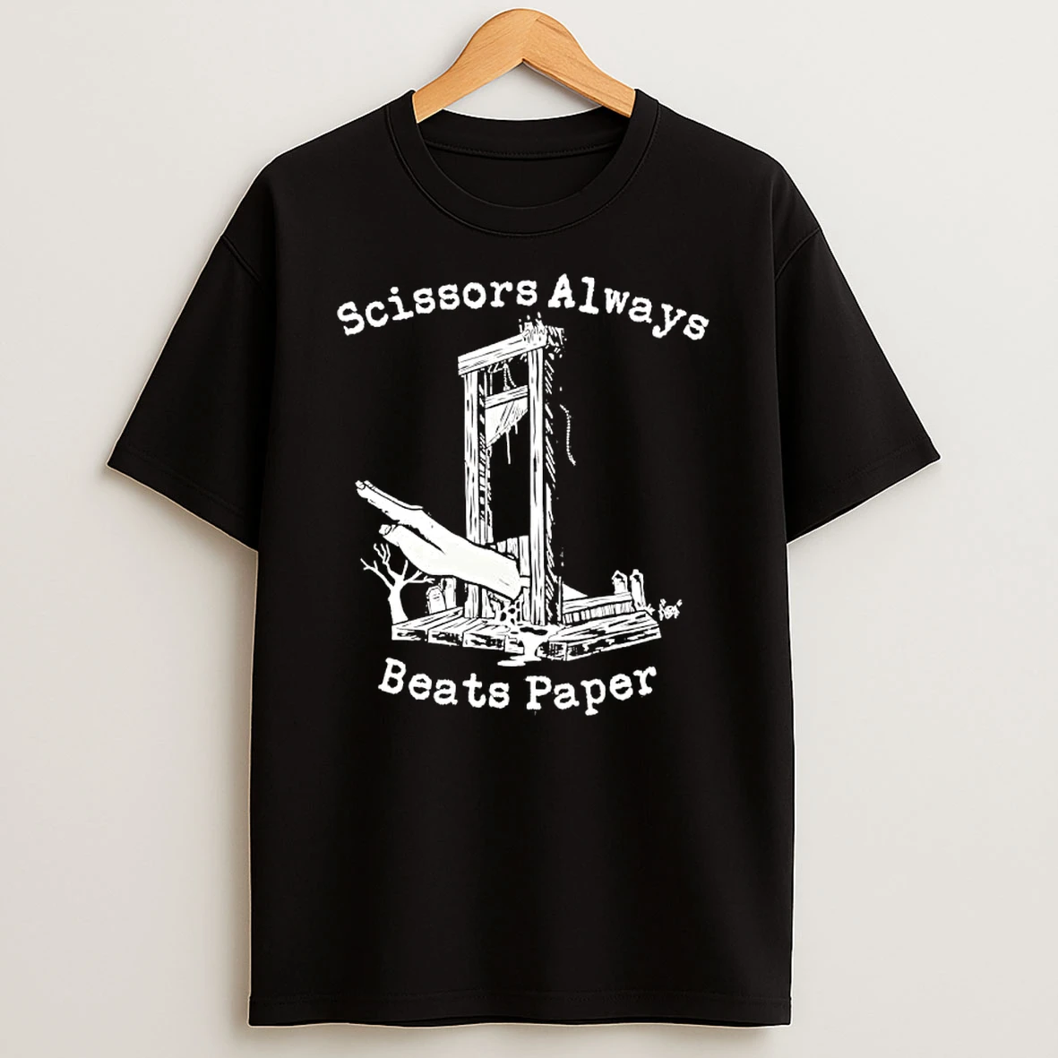 Scissors Always Beats Paper Severed Hand Shirts