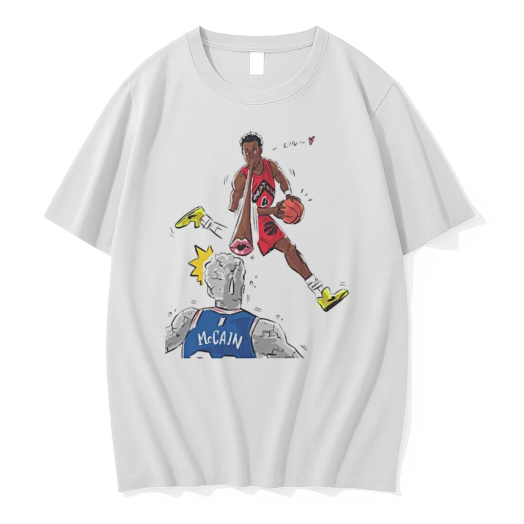 Scottie Barnes Blew A Kiss At Jared Mccain Cartoon Shirts