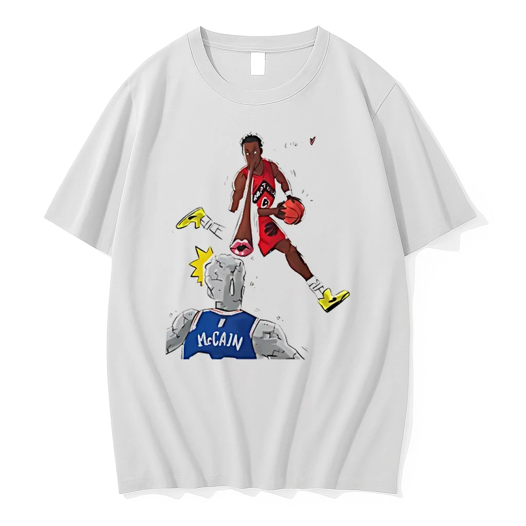 Scottie Barnes Blew A Kiss At Jared Mccain Paint Shirts