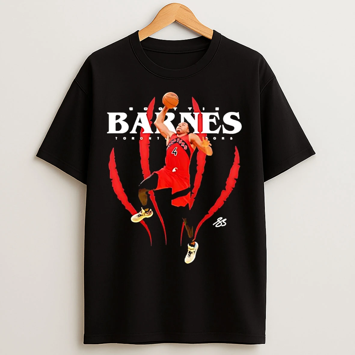 Scottie Barnes Jump Shot Toronto Raptors T Shirts