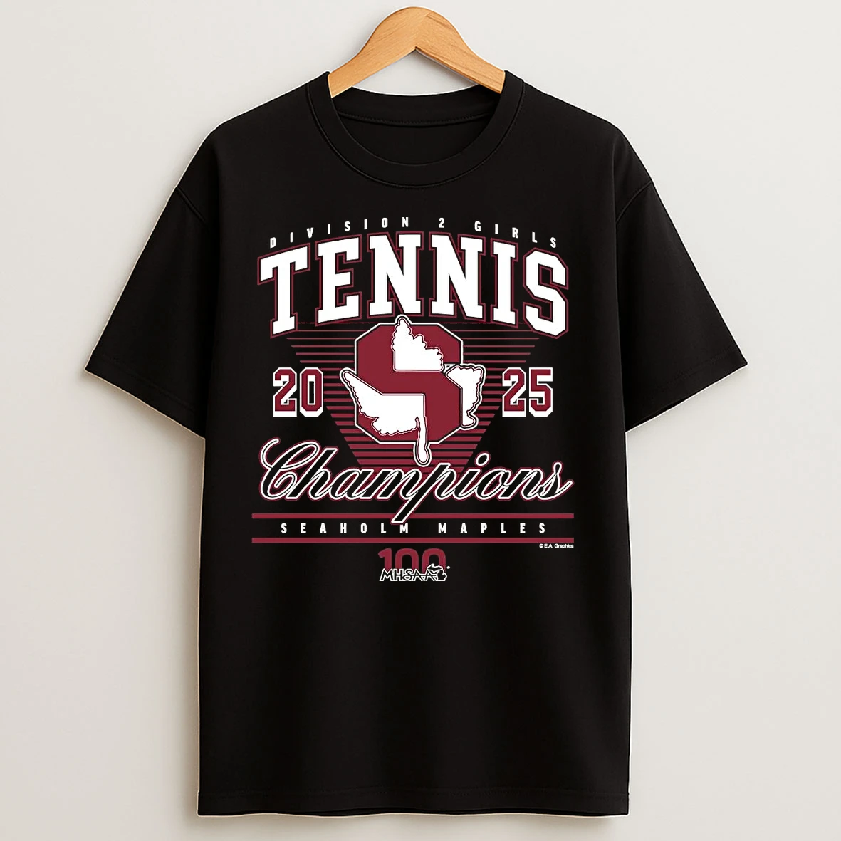Seaholm Maples 2025 Girls Tennis D2 Champions T Shirts