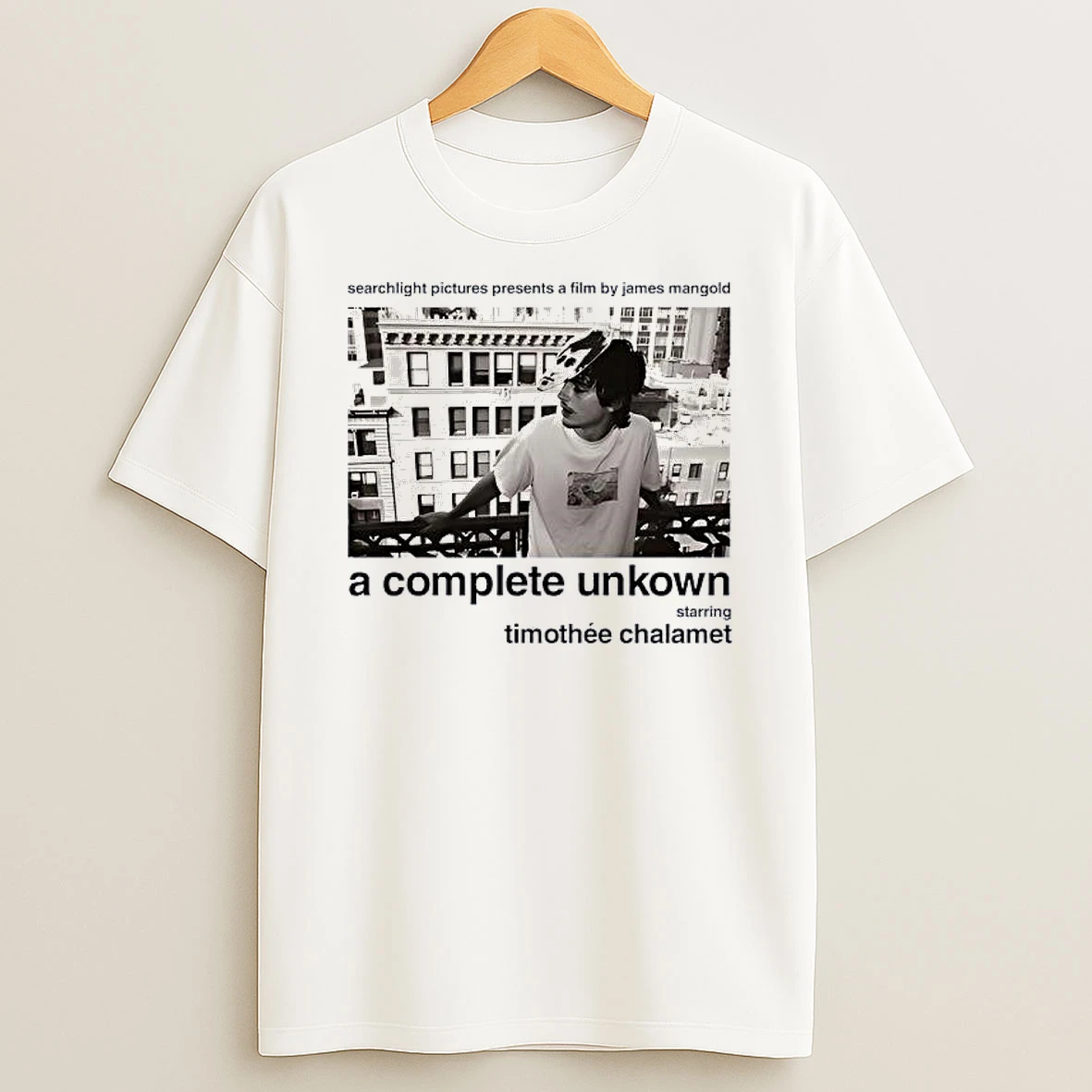 Searchlight Pictures Presents A Film By James Mangold A Complete Unknown Starring Timothee Chalamet Shirts