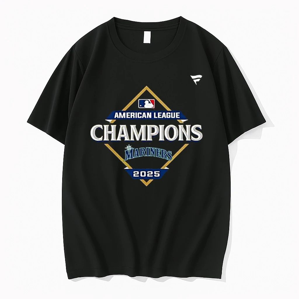 Seattle Mariners 2025 Al American League Champions Locker Room Shirts