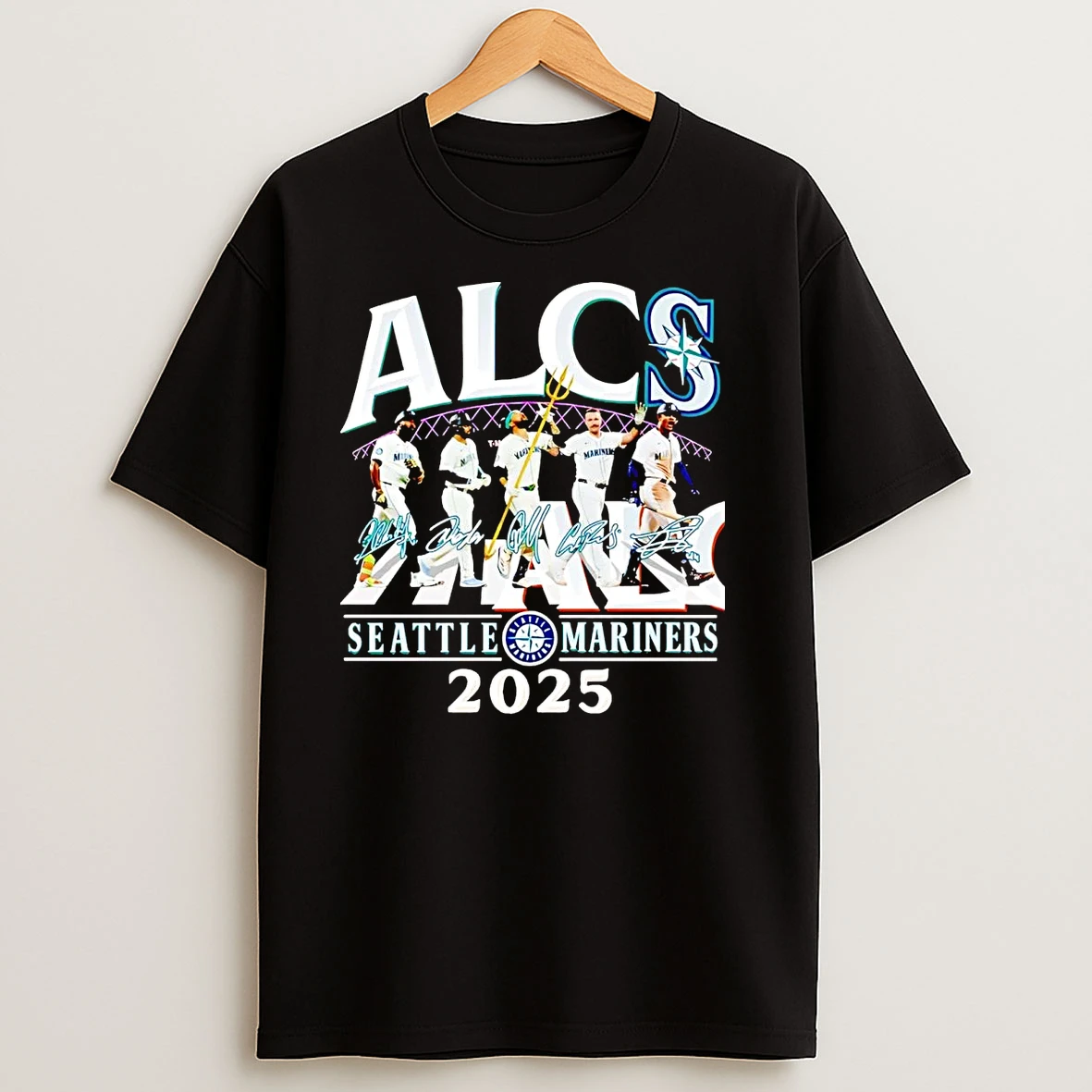 Seattle Mariners 2025 Alcs Players Abbey Road T Shirts