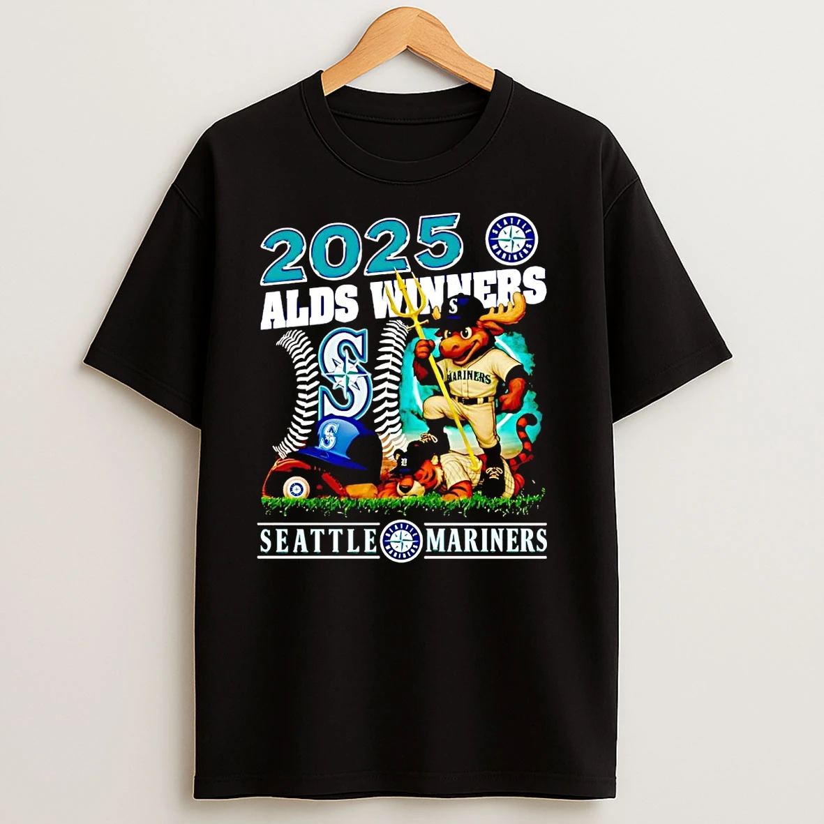 Seattle Mariners 2025 Alds Winners Mascot T Shirts