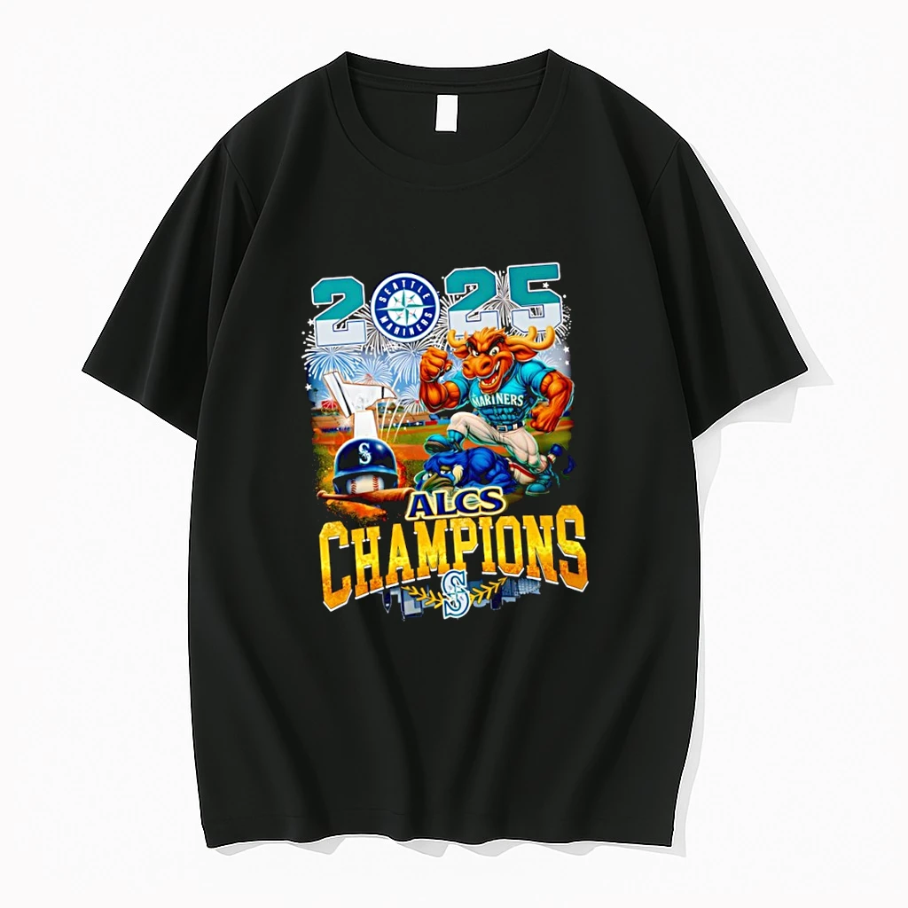 Seattle Mariners 2025 American League Champions Series Alcs Mlb Mascot Logo Shirts