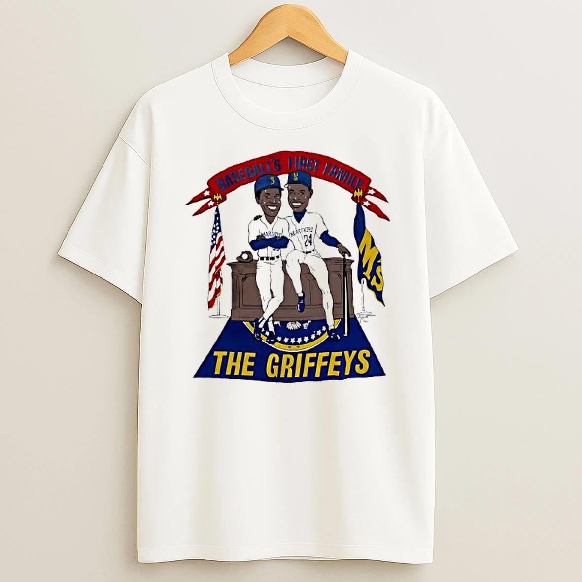 Seattle Mariners Deadstock All In The Family Vintage Shirts