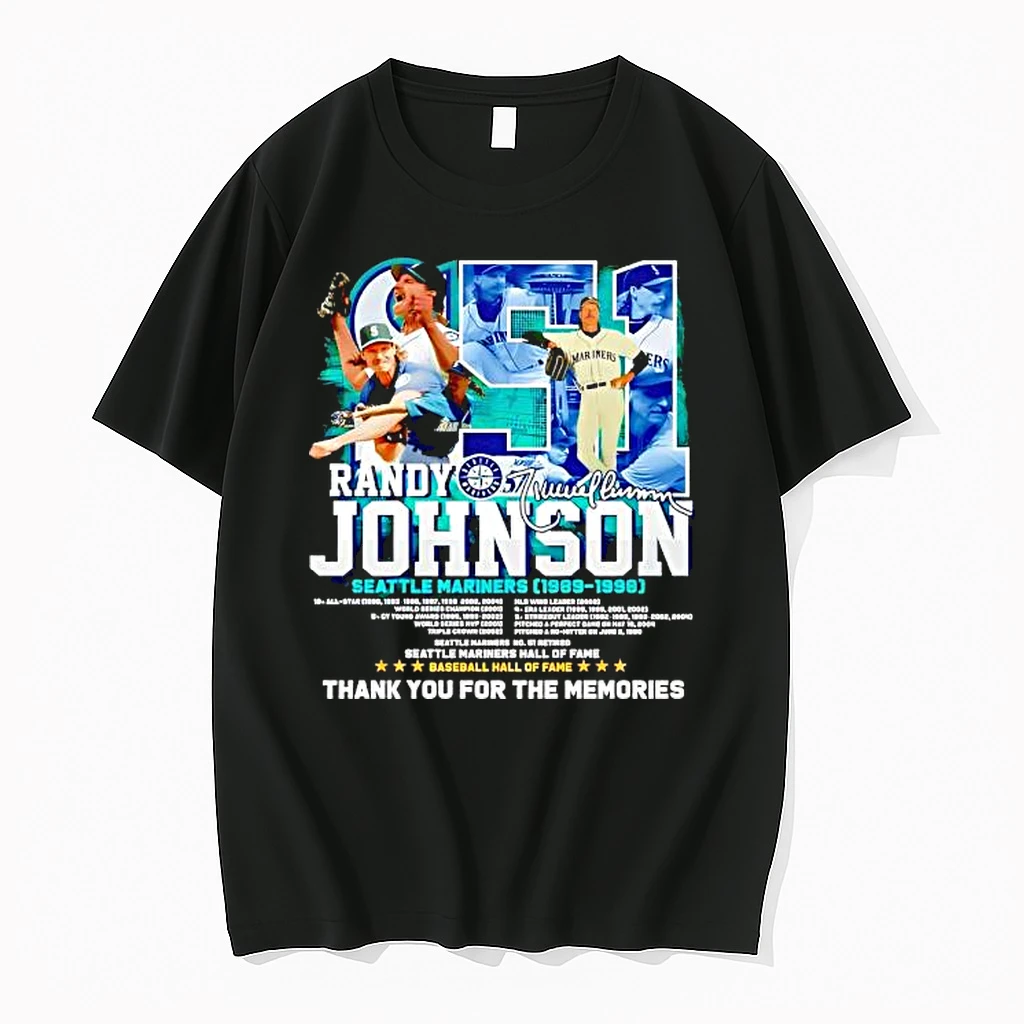 Seattle Mariners Randy Johnson 1989 1998 Thank You 2025 Shirts