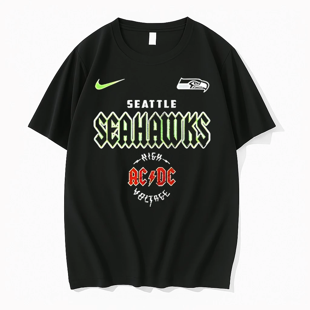 Seattle Seahawks Ac Dc Highway To Hell Go Seahawks Logo Shirts