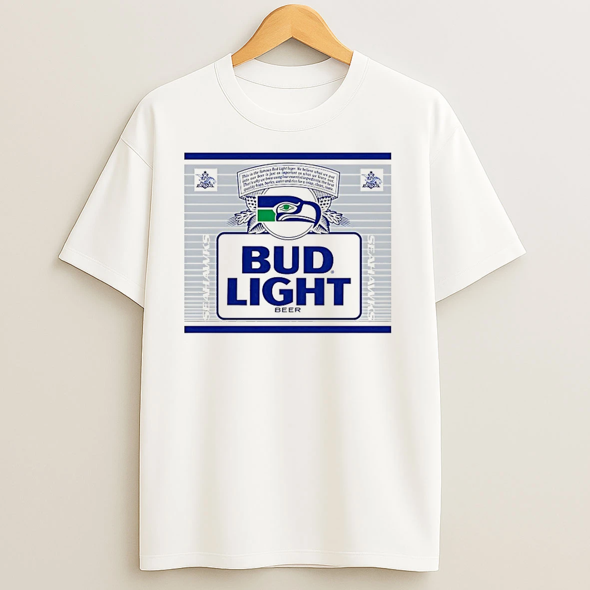 Seattle Seahawks Bud Light Logo T Shirts