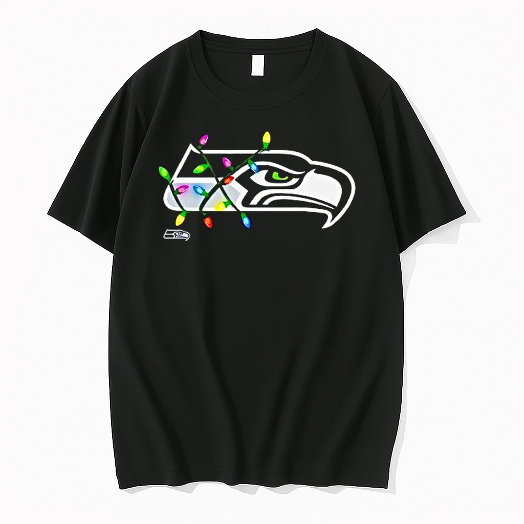 Seattle Seahawks Logo Holiday Lights Shirts