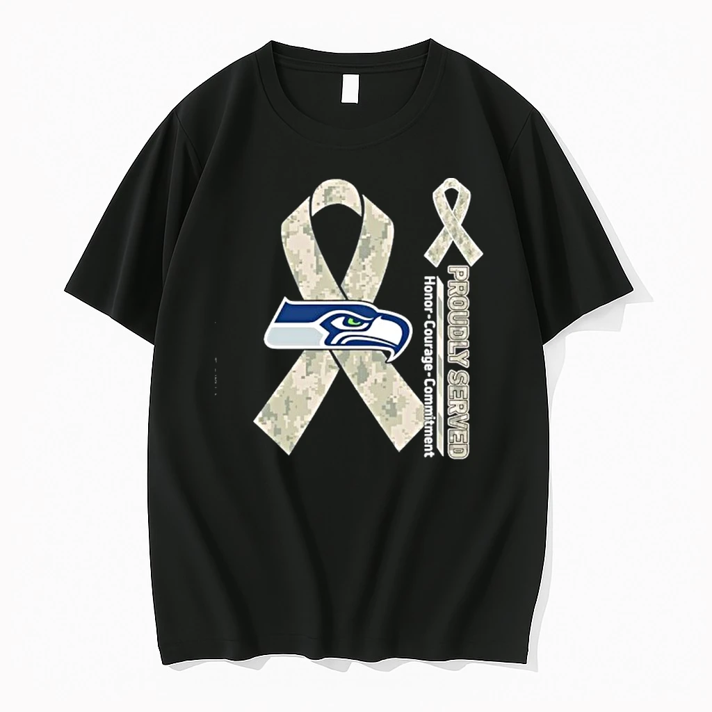 Seattle Seahawks Proudly Served Honor Courage Commitment Shirts