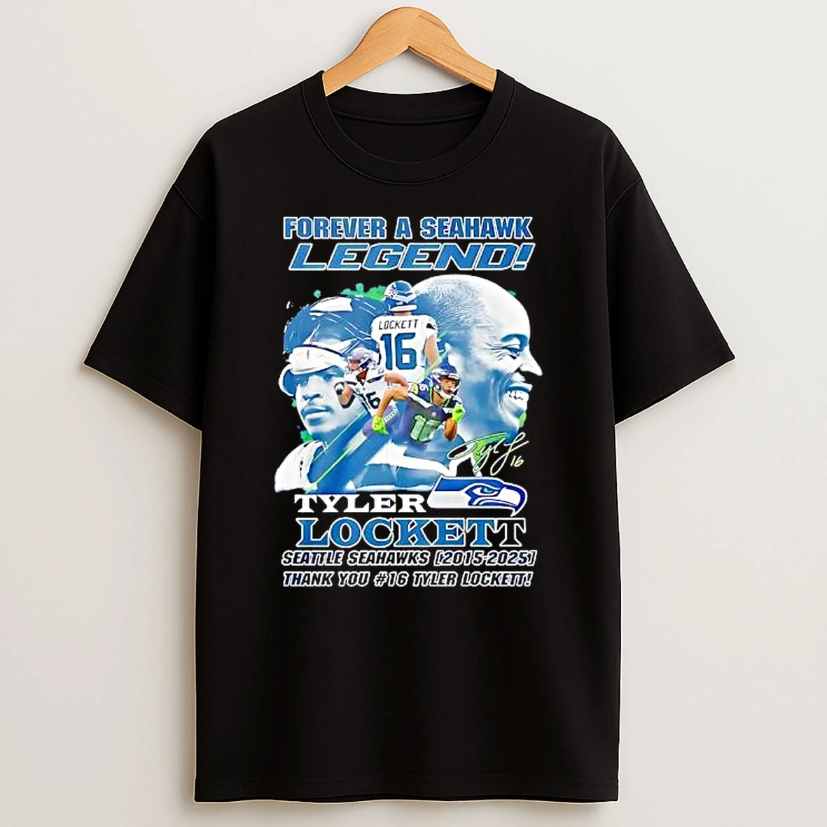 Seattle Seahawks Tyler Lockett Forever A Seahawk Legend 2025 Shirts