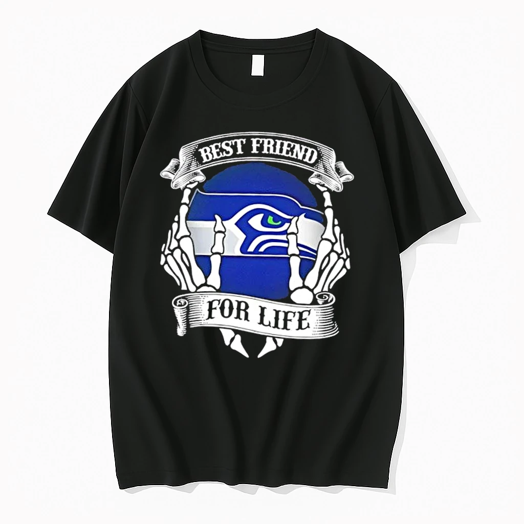 Seattle Seahawks Football Best Friend For Life Hands Bones Shirts