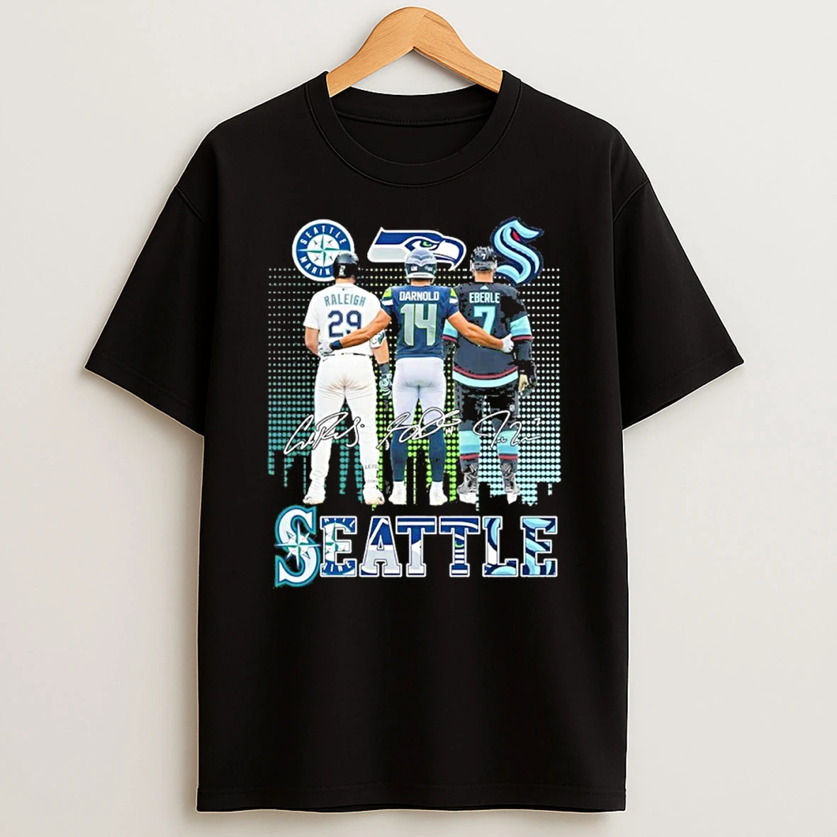 Seattle Sports Teams Raleigh Darnold And Eberle Shirts