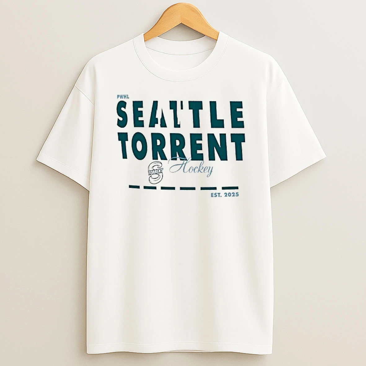 Seattle Torrent Hockey Pwhl Est 2025 Logo Shirts