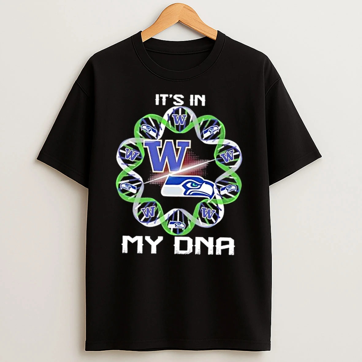 Seattle City Sports Washington Huskies X Seahawks Its In My Dna Shirts